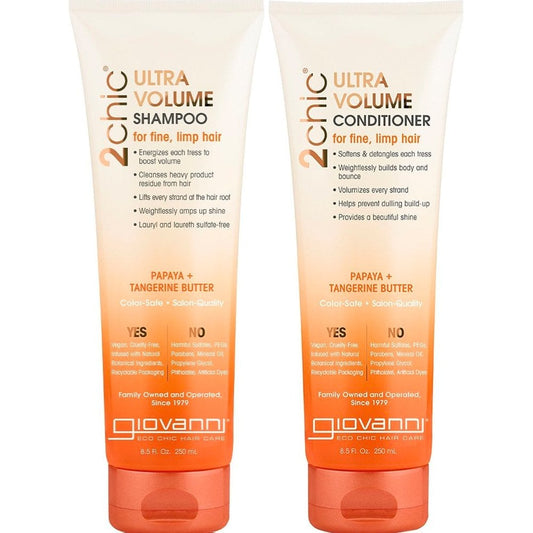 Giovanni 2chic Ultra Volume Shampoo & Conditioner Twin 2 x 250ml