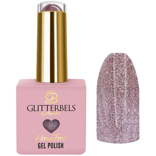 Glitterbels Rose Sparkle Gel Polish 8ml