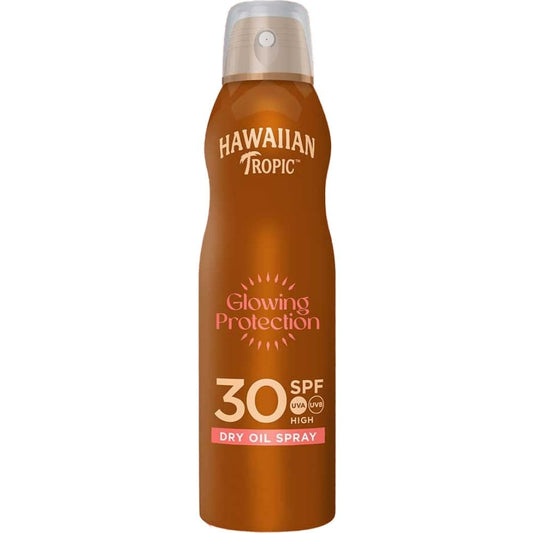 Hawaiian Tropic Glowing Protection Dry Oil Spray SPF30 180ml