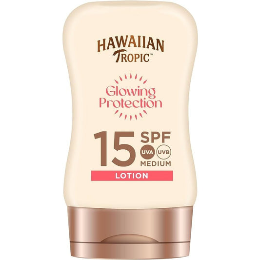 Hawaiian Tropic Glowing Protection Sun Lotion SPF15 100ml