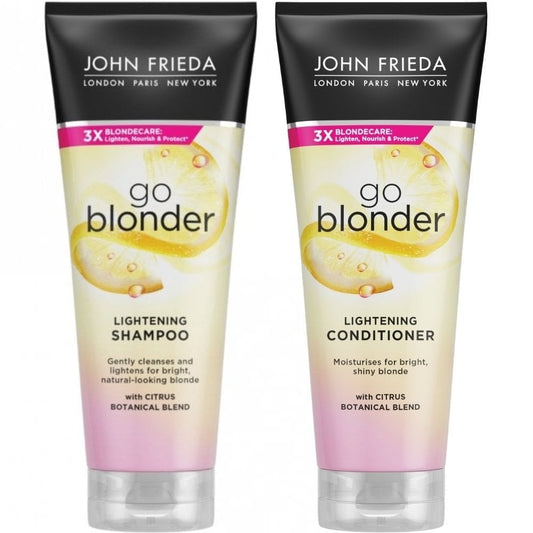 John Frieda Go Blonder Lightening Shampoo & Conditioner Twin 2 x 250ml