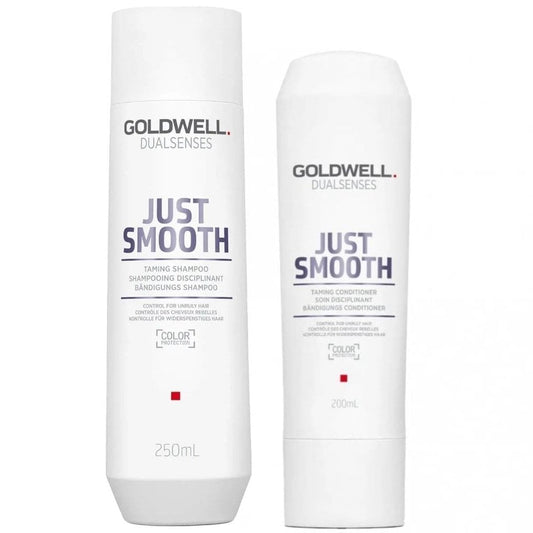 Goldwell DualSenses Just Smooth Taming Shampoo 250ml & Conditioner 200ml Twin