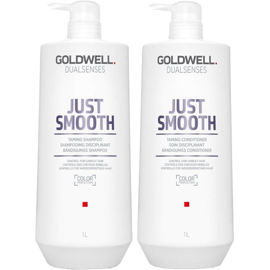 Goldwell DualSenses Just Smooth Taming Shampoo & Conditioner Twin 2 x 1000ml