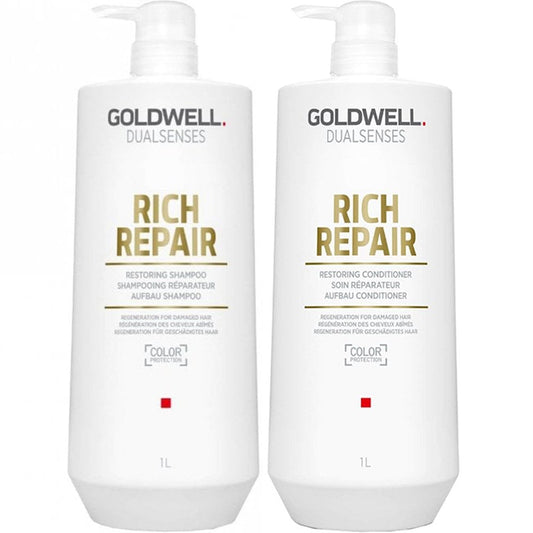 Goldwell DualSenses Rich Repair Restoring Shampoo & Conditioner Twin 2 x 1000ml