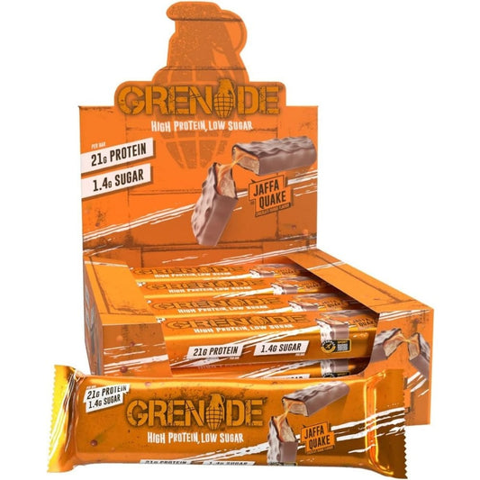 Grenade Carb Killa Bars High Protein, Low Sugar Bars Jaffa Quake Box 12 x 60g