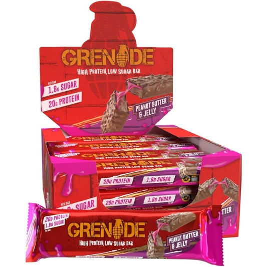 Grenade Carb Killa Bars High Protein, Low Sugar Bars Peanut Butter & Jelly Box 12 x 60g