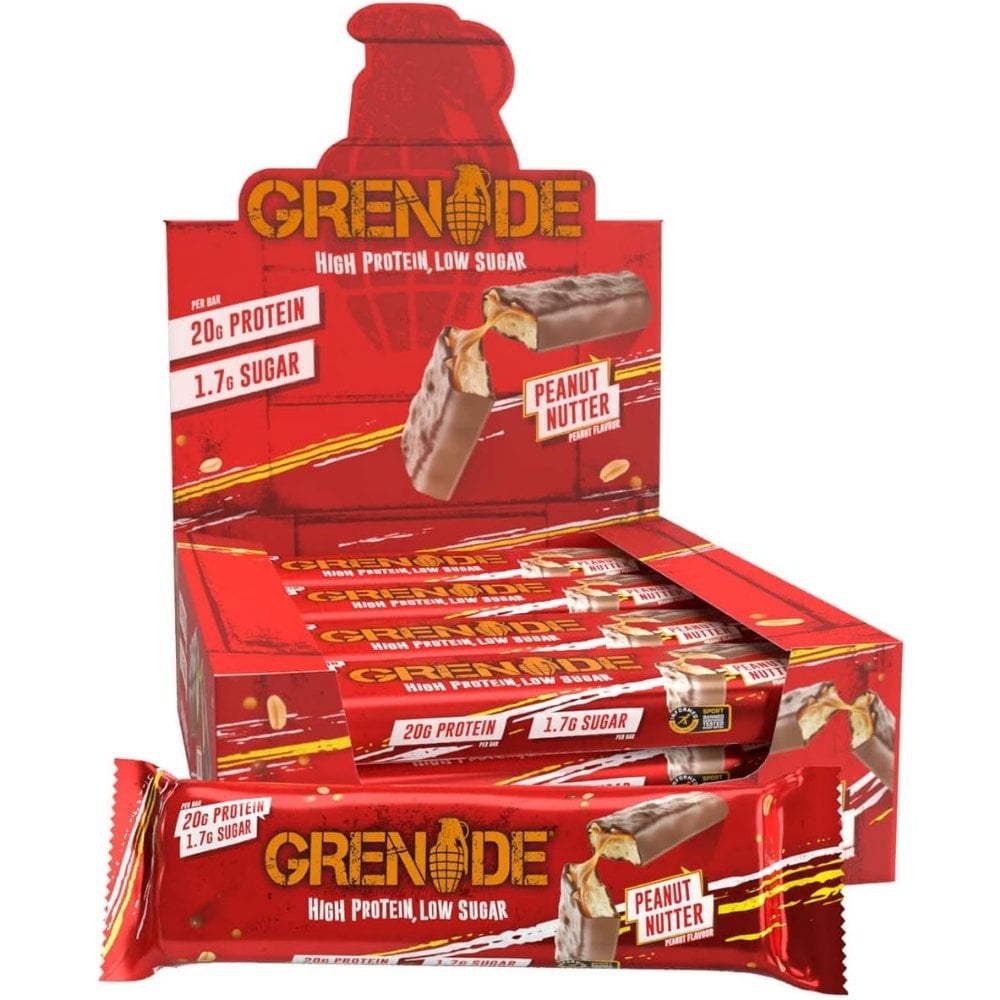 Grenade Carb Killa Bars High Protein, Low Sugar Bars Peanut Nutter Box ...