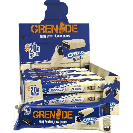 Grenade Protein Bars White Oreo Box 12 x 60g