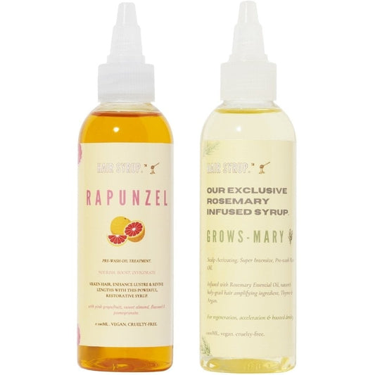 Hair Syrup Rapunzel Pre-Wash Oil Treatment & Grows-Mary Scalp Activating Pre-Wash Oil Treatment Twin 2 x 100ml