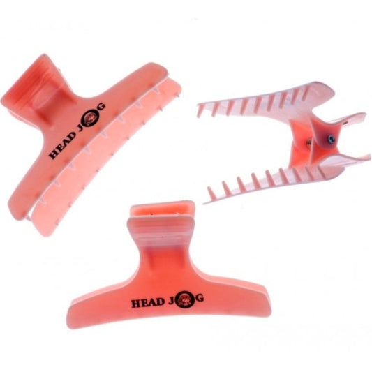 Hair Tools Butterfly Clamps Large Pink x 12