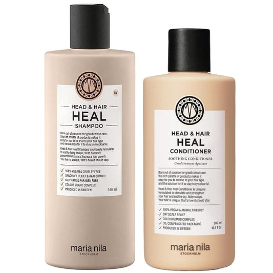 Maria Nila Head & Hair Heal Soothing Shampoo 350ml & Conditioner 300ml Twin