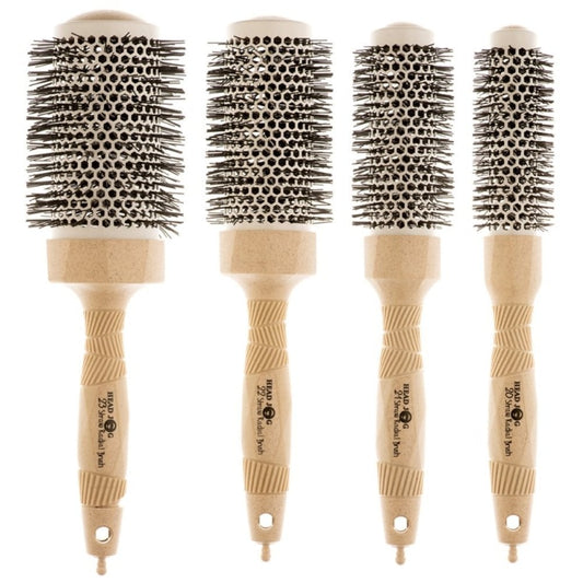 Head Jog 4 Piece Straw Radial Brush Set