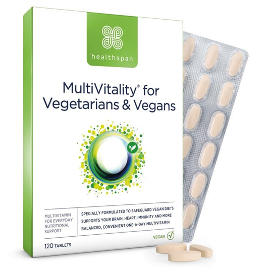 Healthspan MultiVitality Vegetarian & Vegan Multivitamin 120 Tablets