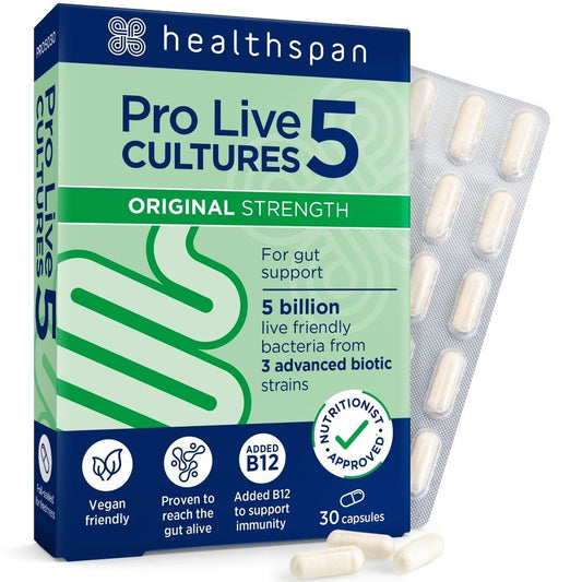 Healthspan Pro Live Cultures 5 30 Capsules