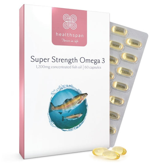 Healthspan Super Strength Omega 3 1200mg 60 Capsules