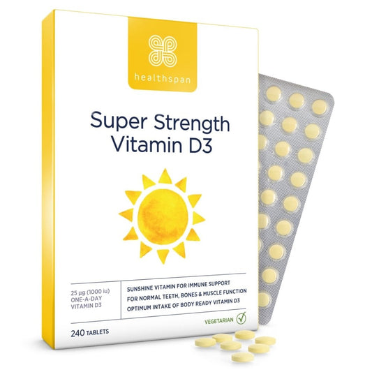 Healthspan Super Strength Vitamin D3 1,000iµ 240 Tablets