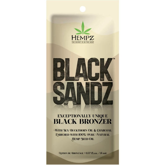 Hempz Tanning Black Sandz Bronzer Tanning Accelerator Lotion Sachet 15ml