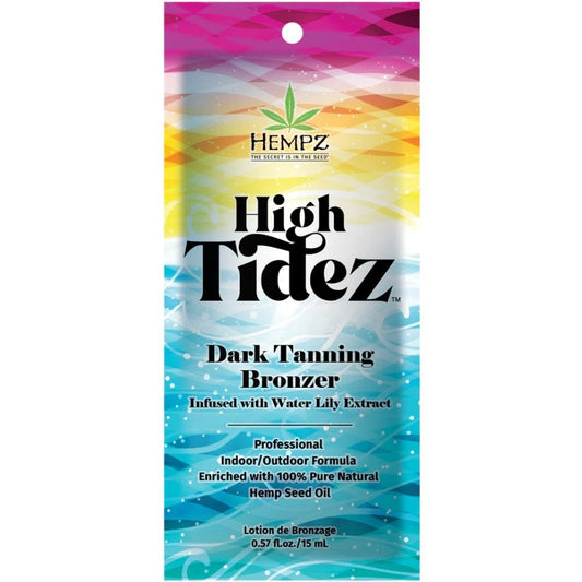 Hempz Tanning High Tidez Dark Bronzer Tanning Accelerator Lotion Sachet 15ml