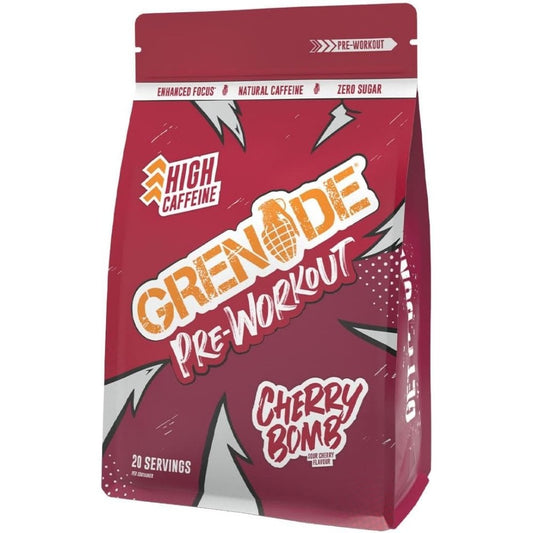 Grenade High Caffeine Zero Sugar Pre-Workout Powder Cherry Bomb 330g