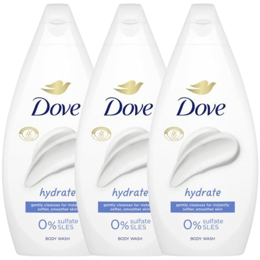 Dove Hydrate Body Wash Trio 3 x 450ml