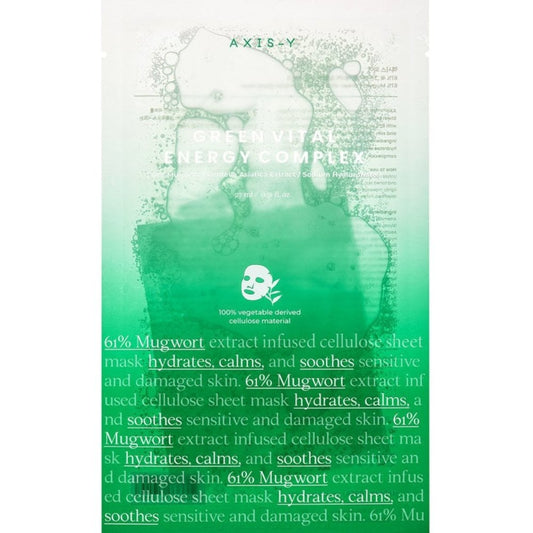 Axis-Y Hydrating Mugwort Green Vital Energy Complex Sheet Mask 27ml