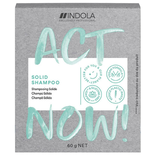 Indola Act Now Solid Shampoo Cleanser 60g