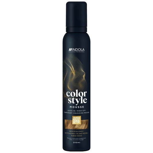 Indola Colour Style Mousse Medium Blonde 200ml