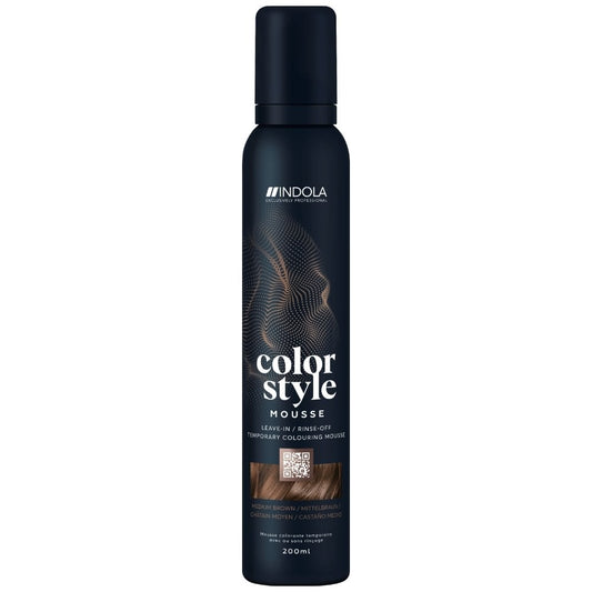 Indola Colour Style Mousse Medium Brown 200ml