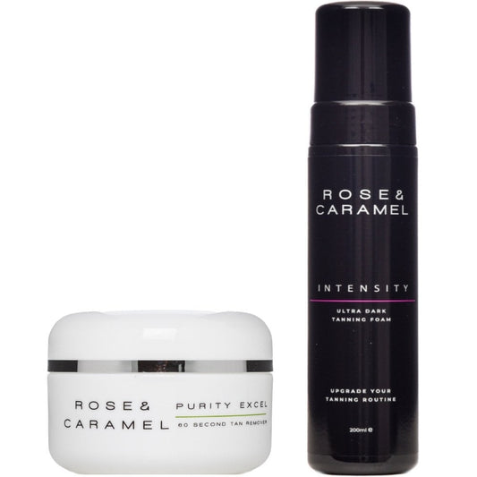 Rose & Caramel Intensity Mousse & Self Tan Remover Bundle 2 x 200ml