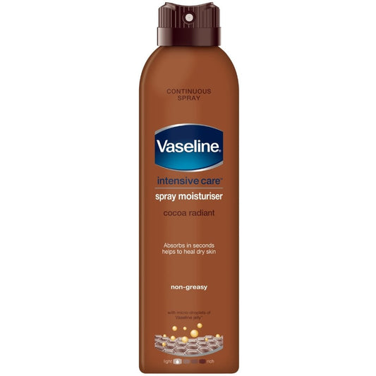 Vaseline Intensive Care Cocoa Radiant Continuous Spray Body Lotion 190ml