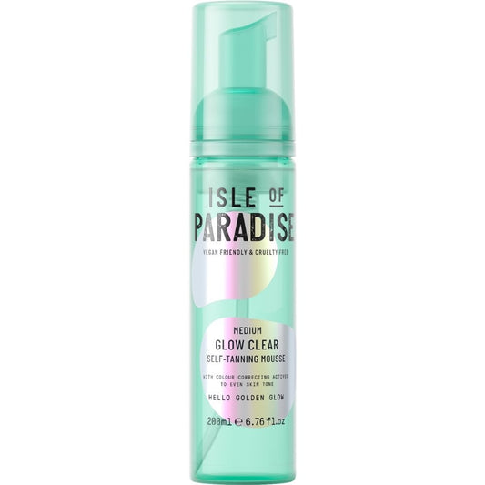 Isle Of Paradise Glow Clear Self-Tanning Mousse Medium 200ml