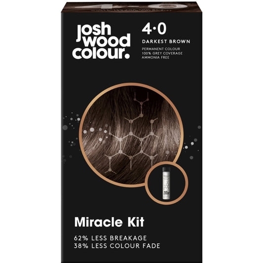 Josh Wood Colour 4.0 Darkest Brown Colour Miracle Permanent Colour Kit