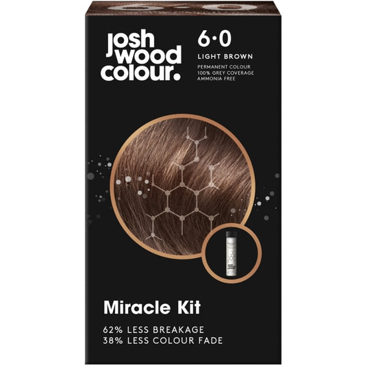 Josh Wood Colour 6.0 Light Brown Colour Miracle Permanent Colour Kit