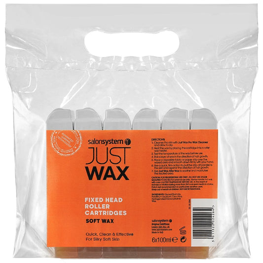 Salon System Just Wax Roller Wax Cartridges 6 x 100ml