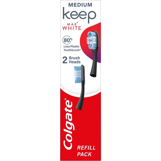 Colgate Keep Max White Deep Clean Toothbrush Refill Medium