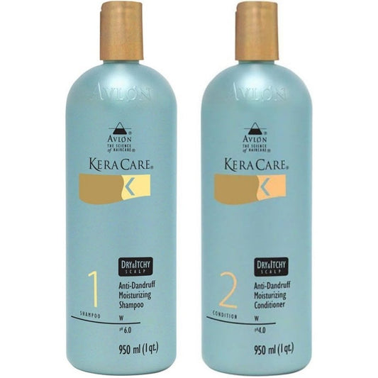 KeraCare Dry & Itchy Scalp Anti-Dandruff Moisturising Shampoo & Conditioner Twin 2 x 950ml