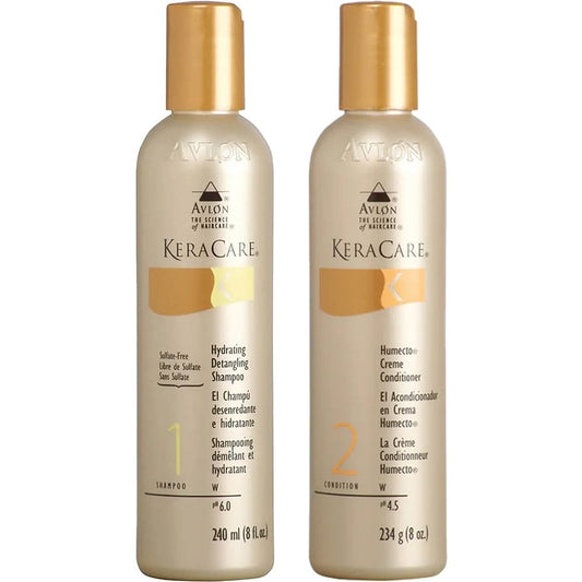 KeraCare Hydrating Detangling Shampoo 240ml & Conditioner 234g Twin