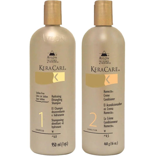 KeraCare Hydrating Detangling Shampoo 950ml & Conditioner 468g Twin