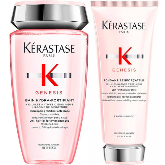 Kerastase Genesis Bain Hydra-Fortifiant Anti Hair-Loss Fortifying Shampoo 250ml & Fortifying Conditioner 200ml Twin