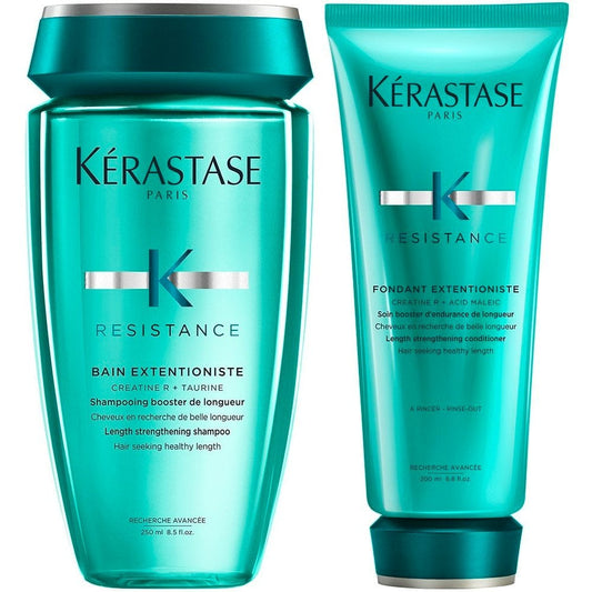 Kerastase Resistance Bain Extentioniste Length Strengthening Shampoo 250ml & Fondant Conditioner 200ml Twin