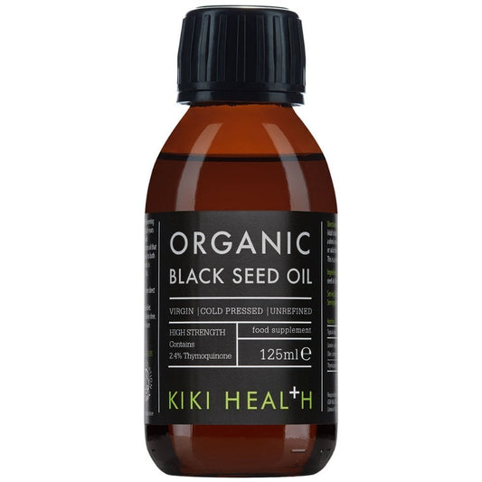 Kiki Health Organic Cold Pressed Virgin Black Seed Oil with 2.4% Thymoquinone 125ml