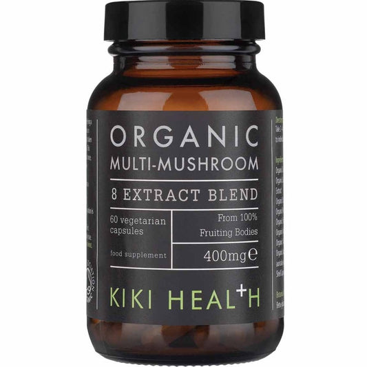 Kiki Health Organic Multi-Mushroom 8 Extract Blend 60 Vegicaps