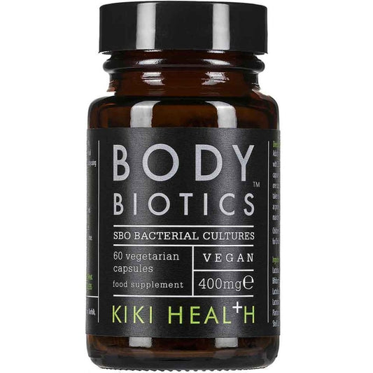 Kiki Health SBO Bacterial Cultures Vegan Body Biotics 400mg 60 Vegicaps