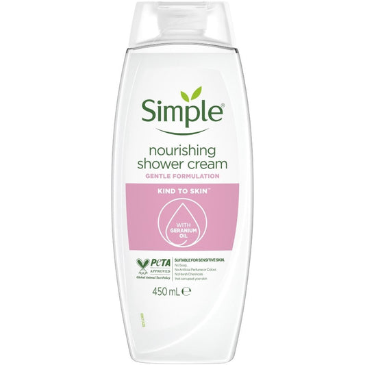 Simple Kind To Skin Nourishing Shower Cream 450ml