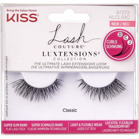 Kiss Lash Couture Luxtensions Collection Strip Lashes 03 Classic Black