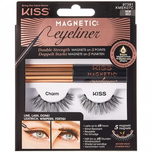 Kiss Magnetic Eyeliner & Lash Kit 07 Charm Black