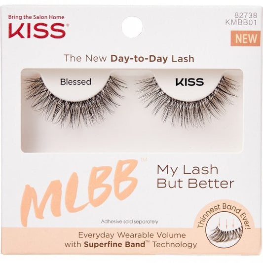 Kiss MLBB My Lash But Better Strip Lashes 01 Blessed Black