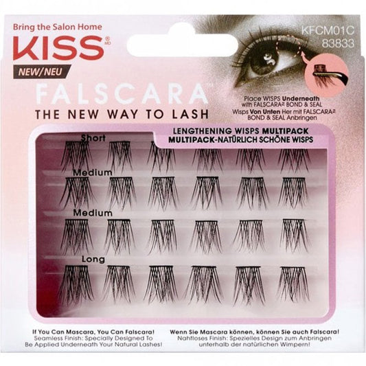 Kiss Multipack Falscara Eyelash Lengthening Wisps Black 12 Pairs