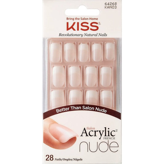 Kiss Salon Acrylic Nude Nails Cashmere 28x