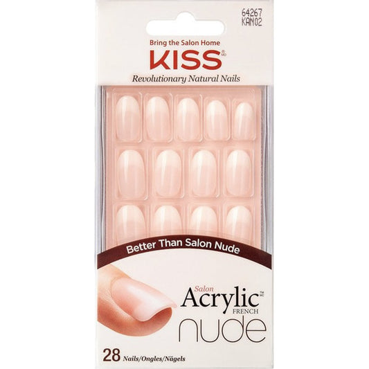 Kiss Salon Acrylic Nude Nails Graceful 28x